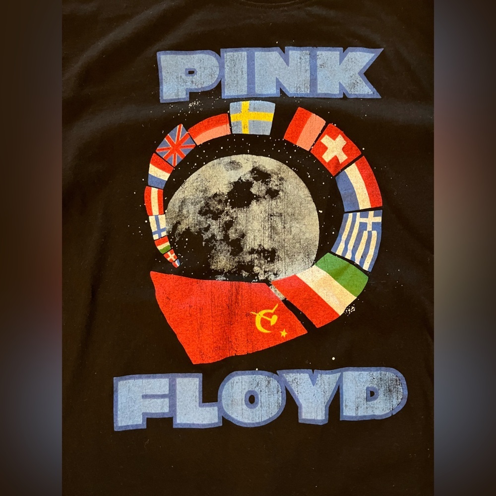 Pink Floyd Moscow 1989 Tour Reissue Black Long Sleeve Tee Large - Picture 3 of 10